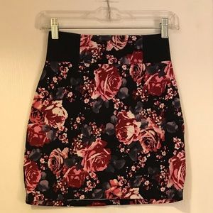 Floral Mini Skirt